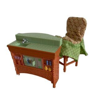 Fisher Price Loving Family Sink & Microwave Decorative Chair Dollhouse Furniture
